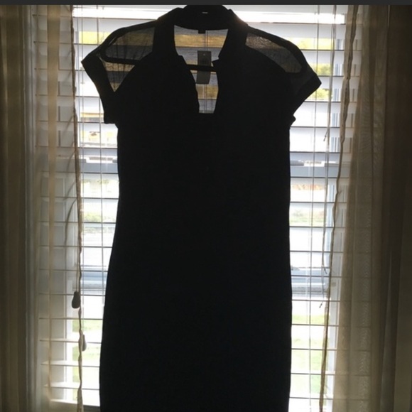Ann Taylor Black shirt Dress - Picture 3 of 3
